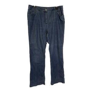 Ruby Rd. 12 Blue Jeans Straight‎ Leg Stretch Denim Casual Minimalist Aesthetic